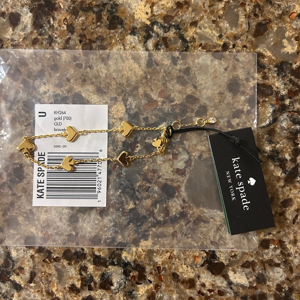 Kate Spade Gold Spade Charm Bracelet